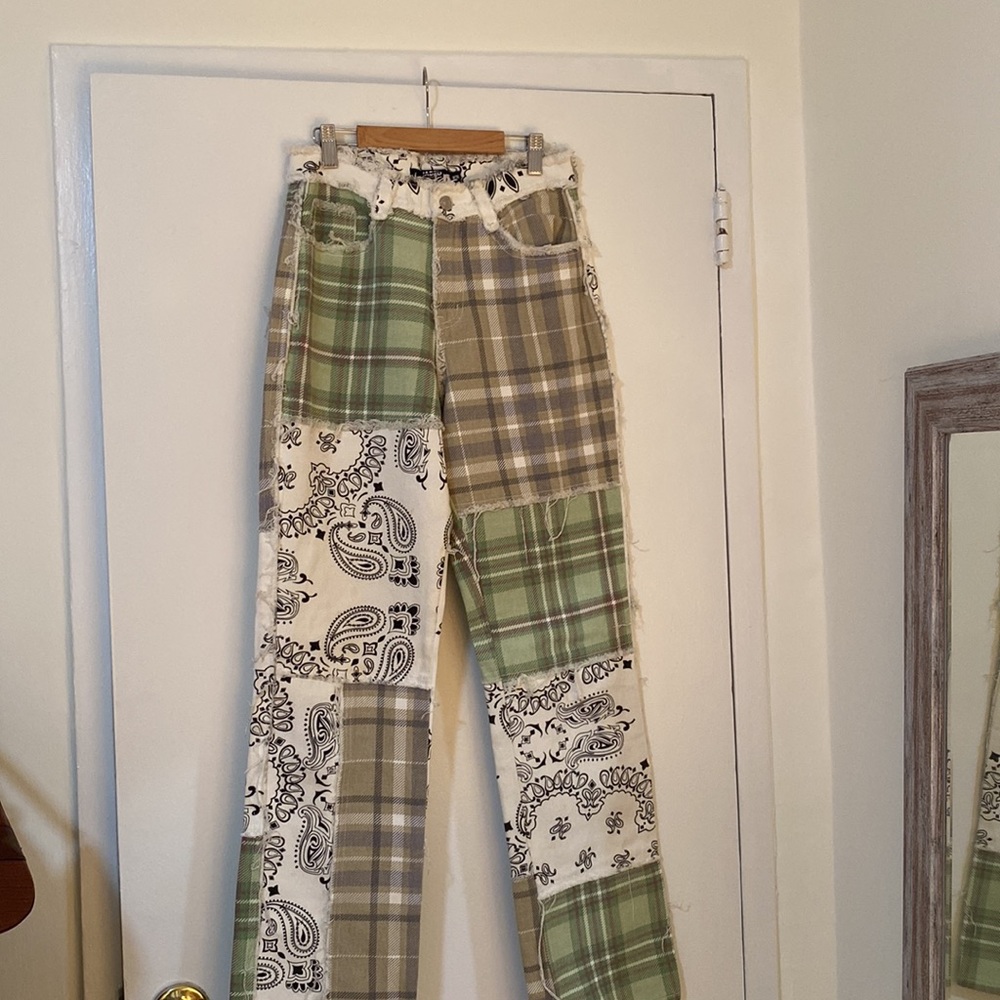 Jaded London Patchwork Bandana Jeans - Size 26 - Picture 2 of 6